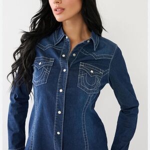 True Religion denim button down